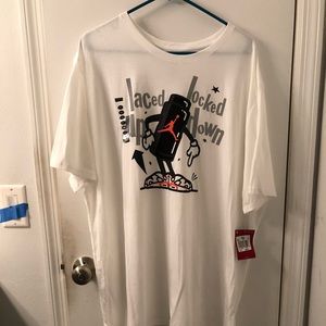 Men’s 2xl white Jordan T-shirt NWT.